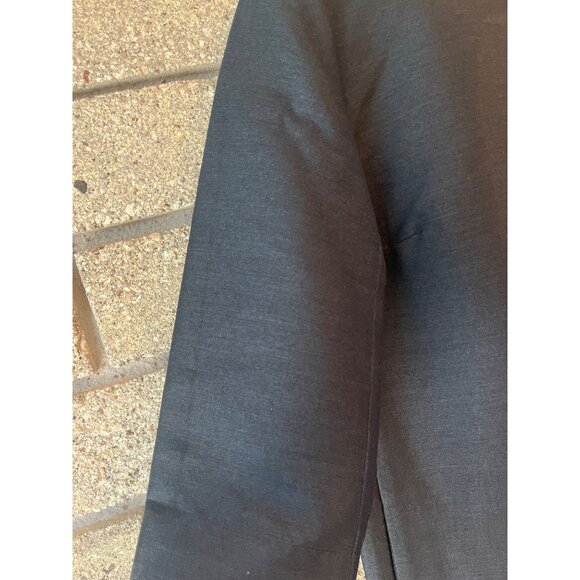 Lord & Taylor 424 Fifth Black Silk Sheath Dress 3/4 Sleeves Crew Neck Size 8 Mod - Picture 4 of 13